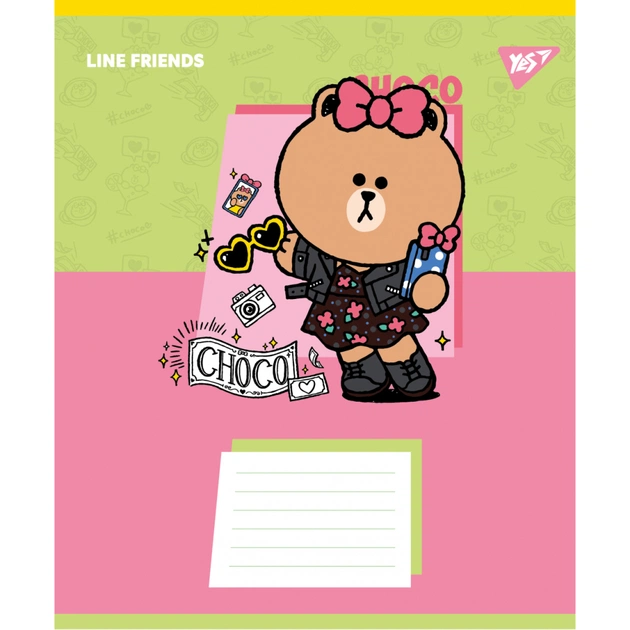 Зошит Yes Line Friends Funny А5 24 аркушів лінія (767644) - зображення 5