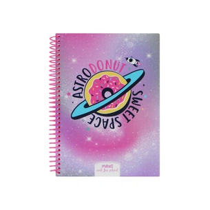 Блокнот Maxi А5, пластикова обкладинка, спіраль, 80 арк., клітинка (MX20832-21) зображення 1