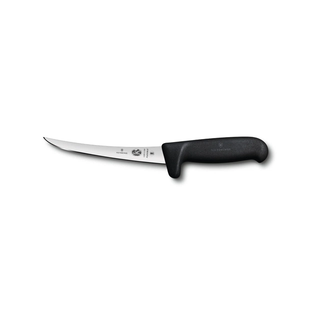 Кухонний ніж Victorinox Fibrox Boning Flexible 15 см Safety Grip Black (5.6613.15M) - зображення 1