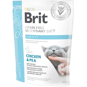 Сухий корм для кішок Brit GF VetDiets Cat Obesity 400 г (8595602528486) зображення 1