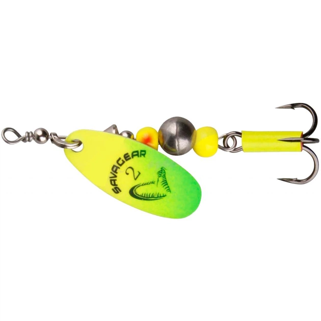 Блешня Savage Gear Caviar Spinner #2 6.0g 07-Fluo Yellow/Chartreuse (1854.07.79) - зображення 1