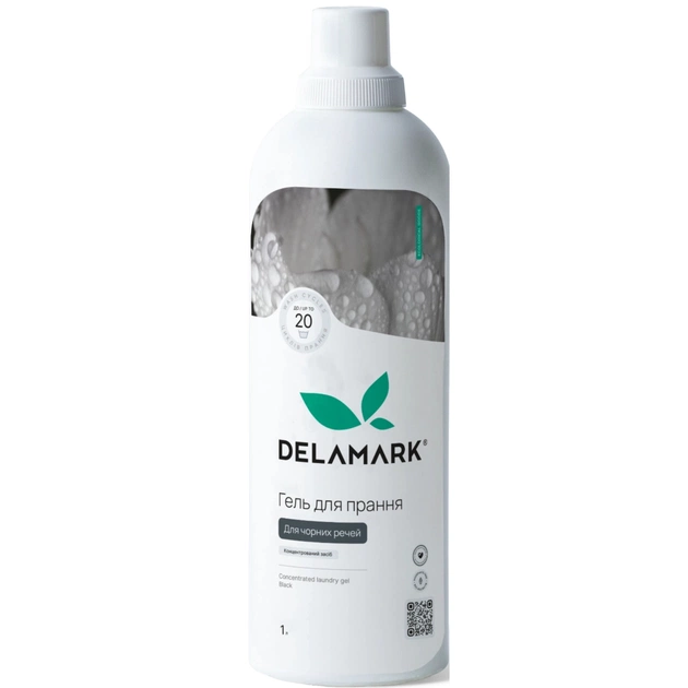 Гель для прання DeLaMark Black 1 л (4820152330185) - зображення 1