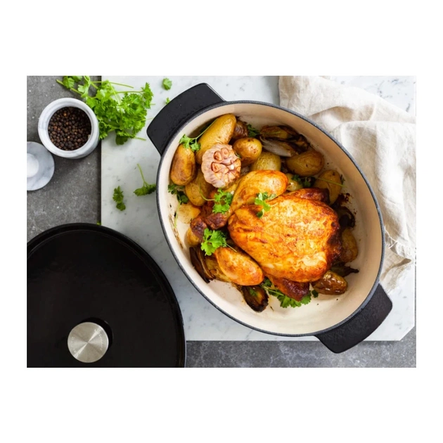 Гусятниця KitchenAid Cast Iron 30 см 5,6 л Чорна (CC006064-001) - picture 6