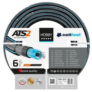 Шланг для поливу Cellfast HOBBY ATS, 3/4', 50м, 6 шарів, до 30 Бар, -20…+60°C (16-221) зображення 1