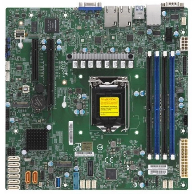 Серверна материнська плата Supermicro X11SCH-F-B - зображення 1