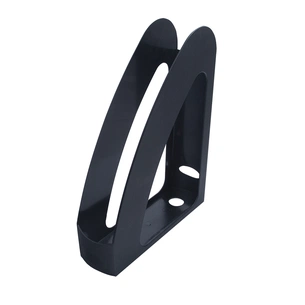 Лоток для паперів Арника вертикальний ВЕСЕЛКА,передня стінка, чорний (80531) зображення 1