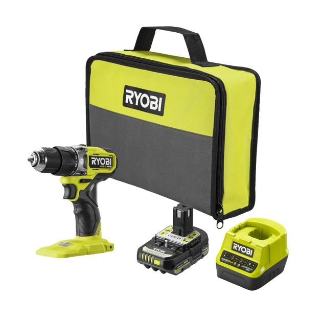 Шуруповерт Ryobi ONE+ HP RPD18C1-1C20G 18V, 1х2Ah, 60Нм, 450/1700об/мин, сумка (5133006525) - изображение 1