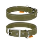 Нашийник для тварин Dog Extreme подвійний зі світловідбиваючою вставкою Ш 20 мм Д 30-40 см хакі (670331) - зменшене зображення 2