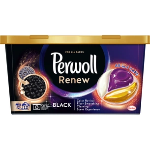 Капсули для прання Perwoll Renew Black для темних та чорних речей 12 шт. (9000101572155) зображення 1