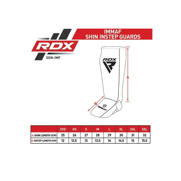 Захист гомілки і стопи RDX Neoprene Shin Instep IMMAF-1-Blue XL (SGN-IMF-1U-XL) - picture 7