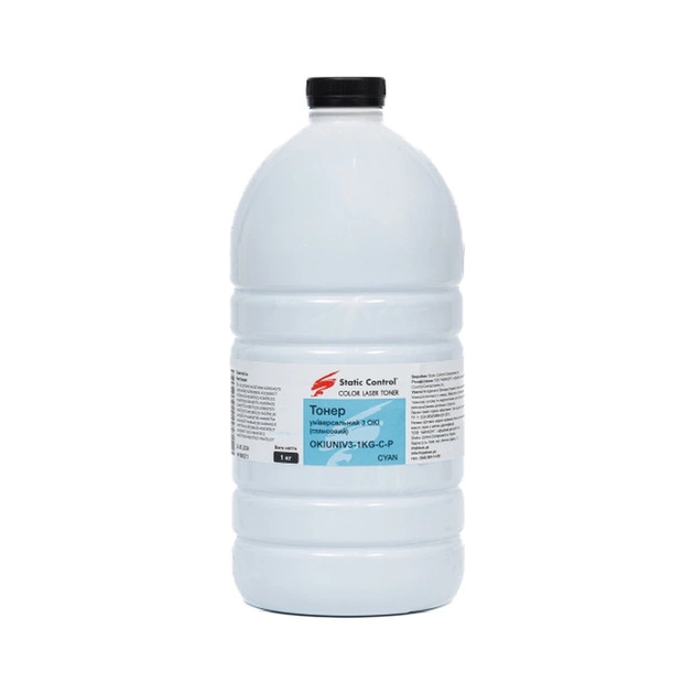 Тонер Static Control Okidata 3 (Glossy) 1кг cyan фасовка (OKIUNIV3-1KG-C-P) - изображение 1