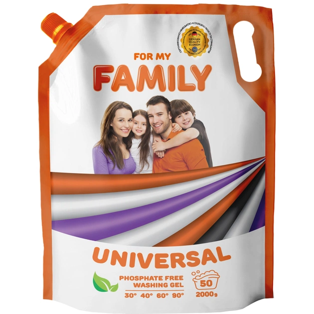 Гель для прання Family 2K Універсальний 2 кг (4260637721211) - зображення 1