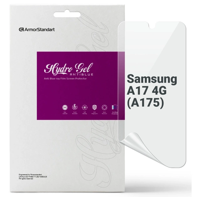 Плівка захисна Armorstandart hydrogel Anti-Blue Samsung A17 4G (A175) (ARM86500) - изображение 1