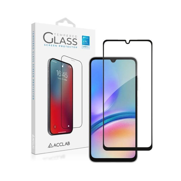 Стекло защитное ACCLAB Full Glue ESD Samsung A07 Black (1283126623776) - изображение 1