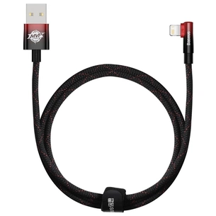 Кабель Baseus MVP 2 USB - Lightning (M/M), 2.4A, 1 м Black/Red (CAVP000020) зображення 1