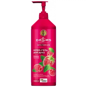 Гель для душу Dalas Cosmetics Малина та м'ята 1000 г (4823128000228) зображення 1