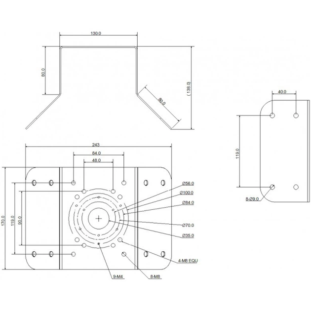 Крепление для видеокамеры Dahua DH-PFA151 - изображение 4