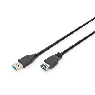 Дата кабель USB 3.0 AM/AF 3.0m black Digitus (AK-300203-030-S) зображення 1
