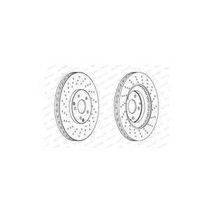Гальмівний диск FERODO DDF1582C-1 зображення 1