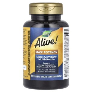 Мультивітамін Nature's Way Мультивітаміни для чоловіків Alive! Max3 Potency, Men's Multivitamin, 90 та (NWY-15542) зображення 1