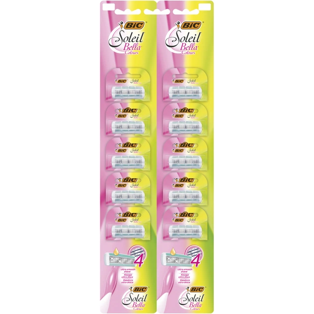 Бритва Bic Soleil Bella Colours одноразова 10 шт. (3086123508552) - изображение 1