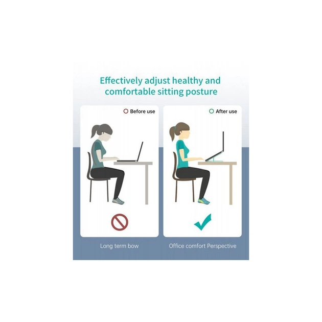 Підставка до ноутбука Choetech до 15", алюміній, компактна конструкція (H045-SL) - picture 9