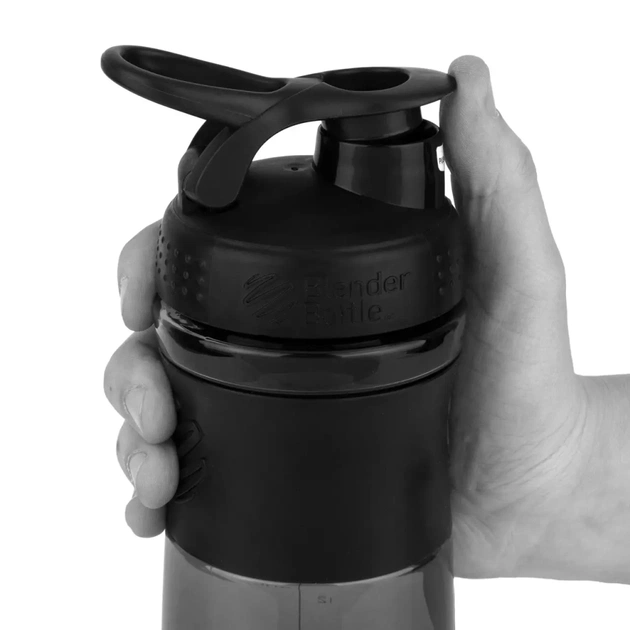 Шейкер спортивний BlenderBottle SportMixer Flip 28oz/820ml Black (SM 28oz Black) - picture 8
