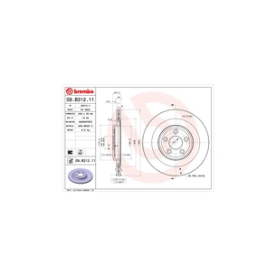 Гальмівний диск Brembo 09.B312.11 зображення 1