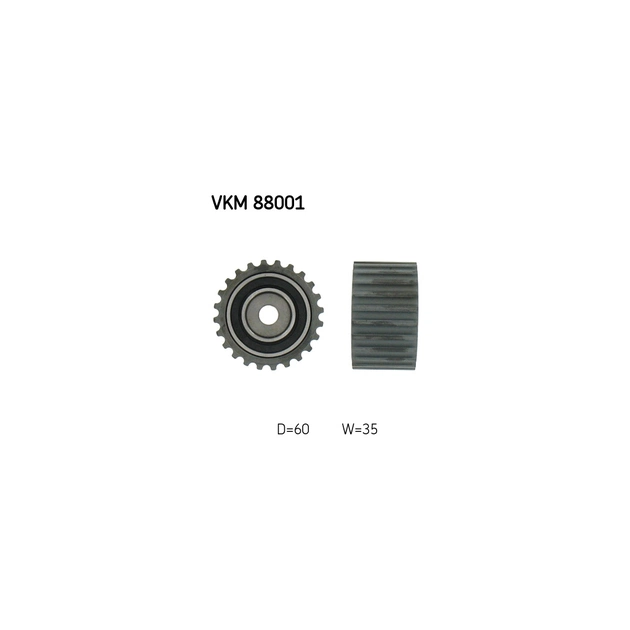 Ролик натяжителя ремня SKF VKM 88001 - изображение 1