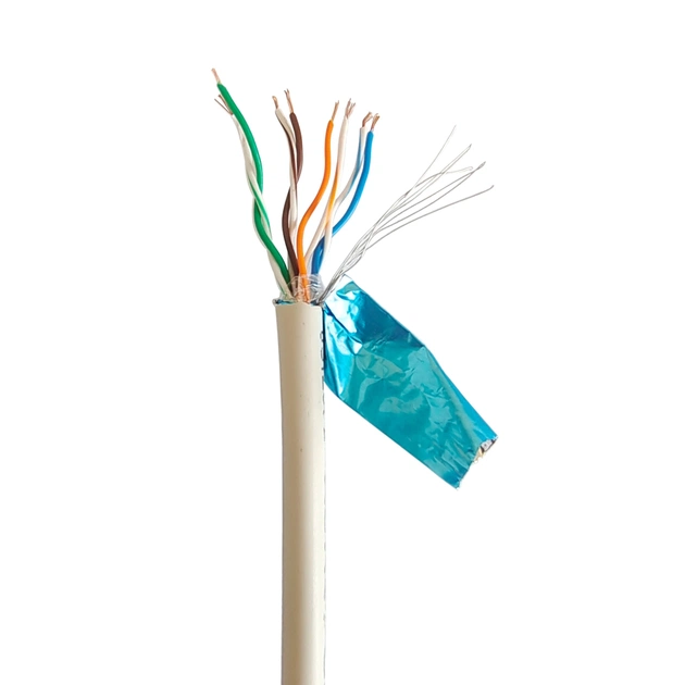 Кабель сетевой Cablexpert FTP 100м, cat 5e, CCA, AWG24, Patchkabel (FPC-5004E-L/100) - изображение 1