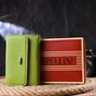 Гаманець Canpellini З натуральної шкіри флотар Салатовий (21598) - зменшене зображення 10