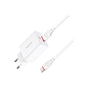 Зарядний пристрій BOROFONE BA21A Long Journey USB QC3.0 + cable USB to USB-C 18W White (6931474702487) - зменшене зображення 2