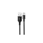 Дата кабель USB 2.0 AM to Micro 5P 1.0m 2.4A braided black XO (NB143-M1-BK) - зменшене зображення 1