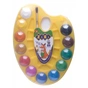Акварельные краски ZiBi KIDS Line на палитре, 12 цв. натур. кисть желтые (ZB.6558-08) - уменьшенное изображение 1