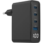 Зарядное устройство Gembird 3xUSB-C PD100W + 1xUSB QC3.0 30W black (TA-UC-PDQC100LCD-01-BK) - уменьшенное изображение 1