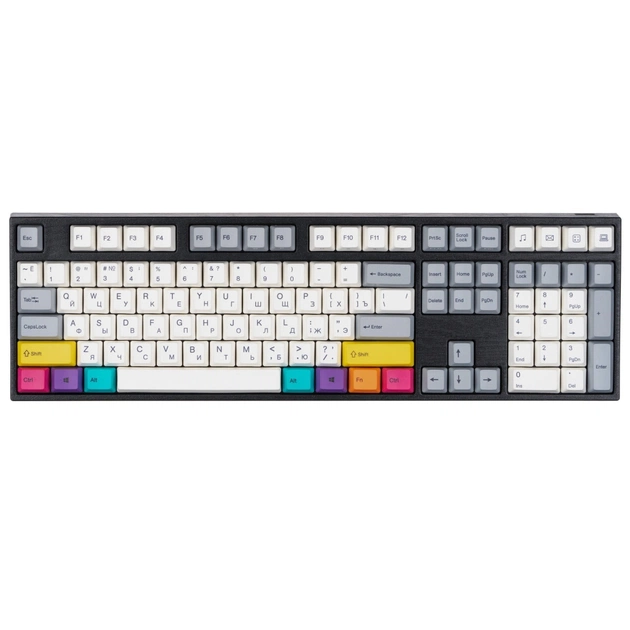 Клавіатура Varmilo APT108 CMYK C-TK Brown Wireless White Led UA (A93A024D3A5A17A007) - зображення 1