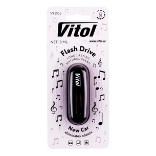 Ароматизатор для автомобіля VITOL Flash Drive New car (VFD05) picture 1