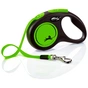 Повідець для собак Flexi New Neon стрічка S 5 м/ 15 кг зелений (4000498032015) - зменшене зображення 1