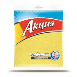 Серветки для прибирання Акция универсальные 5 шт (4823058319254) зображення 1