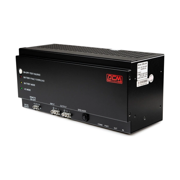 Пристрій безперебійного живлення Powercom DRU850DIN, 510W (DRU850DIN) - зображення 1