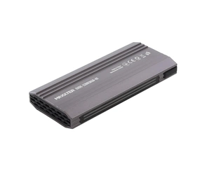 Зовнішня кишеня Maxxter M.2 NVMe PCIe, USB 3.1 Type-C Gen2, RGB, Metal, Black (EHDE-2280SRGB-01) зображення 1