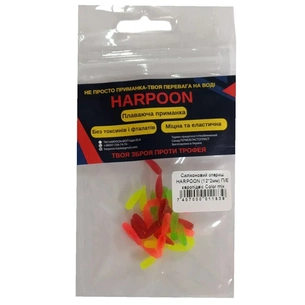 Силикон рыболовный Harpoon Опариш 12*2мм П/Е європідвіс Color mix 50шт (7407000011839) изображение 1