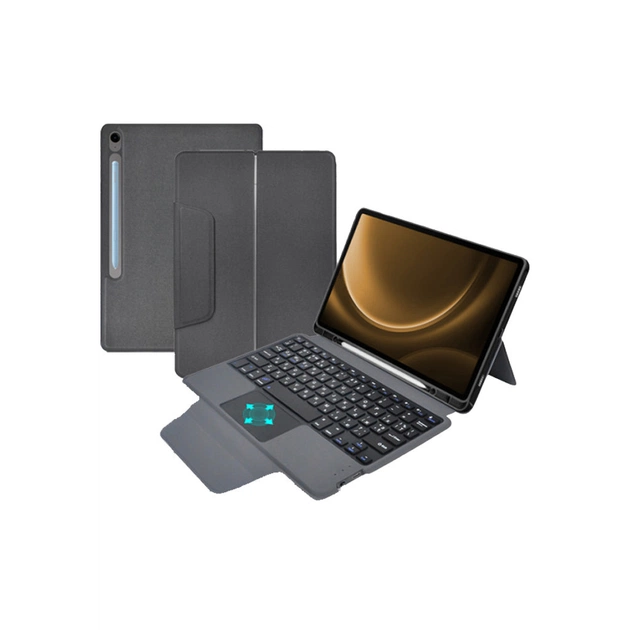 Чохол до планшета AirOn Premium Samsung Galaxy Tab S9 FE 10.9'' 2023 + Keyboard (4822352781114) - зображення 1