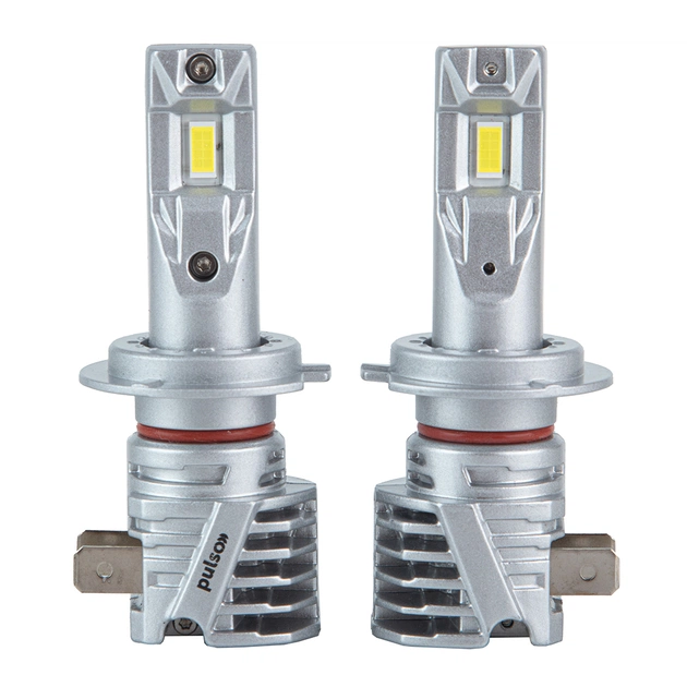 Автолампа PULSO LED-chips 7535/9-18v/2x28w/6000Lm/6500K (M6-H7) - изображение 1