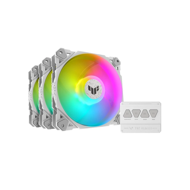 Кулер до корпусу ASUS TUF Gaming TF120 ARGB 3IN1 White (90DA0033-B09030) - зображення 1