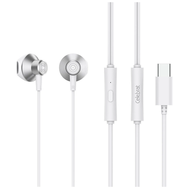 Навушники Celebrat D14 White (1006638) - изображение 1