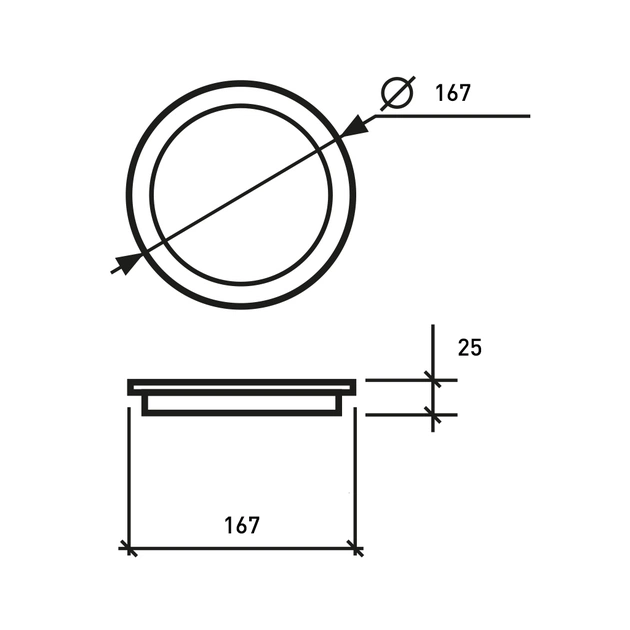 Світильник Eurolamp Downlight NEW 18W 1600Lm 4000K (LED-DLR-18/4(new)) - зображення 3