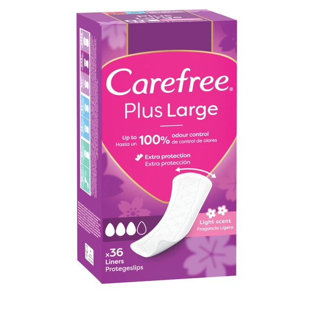 Щоденні прокладки Carefree Plus Large 36 шт. (3574661604787/3574661487540) - picture 1