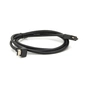 Кабель мультимедійний HDMI M to HDMI M 1.5m V1.4 90° corner black Merlion (YT-HDMI(M)/(M)HS-1.5m-90°) - зменшене зображення 1