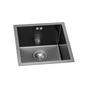 Мийка кухонна GRANADO Under top mini STEEL S201 black (GS10201B) - зменшене зображення 2